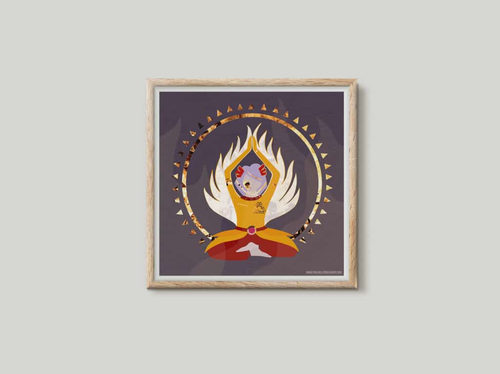 Illustration numérique représentant Luz, personnage créé par l'illustrateur Cyobem