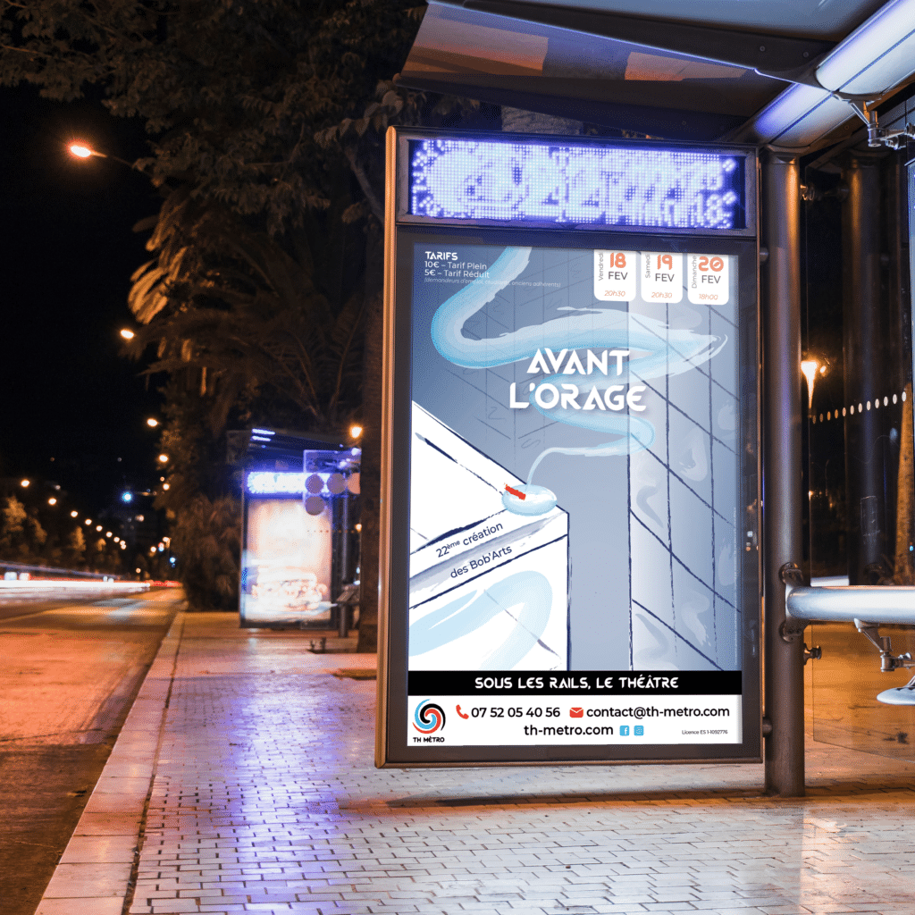 Affiche - Avant l'orage - TH Métro, Lyon